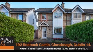 192 Roebuck Castle Clonskeagh Dublin 14 [upl. by Draude]