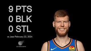 Davis Bertans 9 pts 0 blk 0 stl vs Jazz  February 22 2024 [upl. by Reseda721]