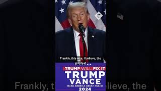 Trumps victory speech quotthe greatest political movement of all timequot [upl. by Atiuqer319]