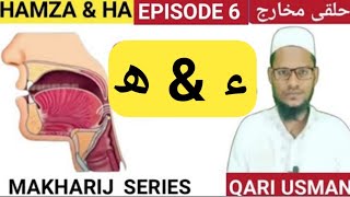 HAMZA AND HA  हम्ज़ा और हा  HALQI MAKHARIJ  MAKHARIJ SERIES EPISODE 6  QARI USMAN [upl. by Kcirrag]