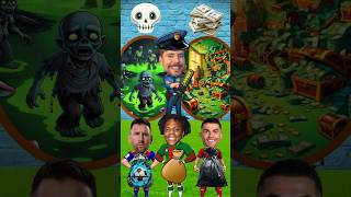 Zombies o Dinero ☠️ Ronaldo vs Messi vs Ishowspeed [upl. by Antons]