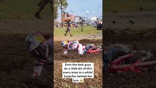 Jett Lawrence amp Chase Sexton Crash in Same Turn at Ironman fail crash motocross dirtbike shorts [upl. by Lledrev]