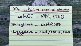 Differential diagnosis of clear cell renal cell carcinoma oncocytoma and chromophobe [upl. by Asilec]