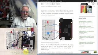 Beaglebone Black LESSON 10 Dimable LED Circuit with Analog Reads and PWM [upl. by Aniroz]