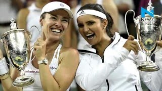 Sania Hingis hit a hattrick of Grand Slams [upl. by Nosyrb570]