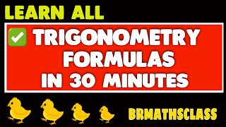 TRIGONOMETRY CLASS 11 FORMULAS  HOW TO LEARN TRIGONOMETRY FORMULAS EASILY [upl. by Hahsia]