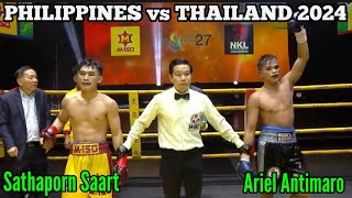 Latest Fight 2024 Ariel AntimaroPHILIPPINES vs Sathaporn SaartTHAILAND Fullfight Highlights [upl. by Majka]