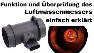 Der Luftmassenmesser  Funktion und Überprüfung  SensorenampAktoren des Einspritzsystems [upl. by Esinrahs]