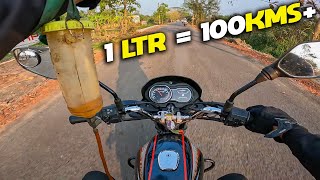 1Rupee  1KM 😲😲 Bajaj Platina 100 BS6 Real Mileage Test Run [upl. by Afrika656]