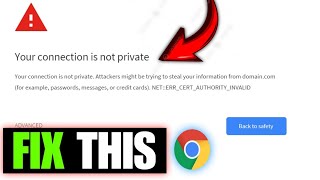 your connection is not privatechrome your connection is not privatechrome [upl. by Brownley]