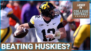 Iowa set for BOUNCEBACK win vs Washington because of their offense Ohio St over Oregon B10 picks [upl. by Naletak]