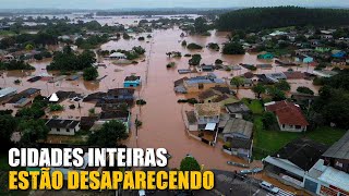 CHUVAS NO RIO GRANDE DO SUL CIDADES EMBAIXO DÁGUA E MUITA DESTRUIÇÃO [upl. by Byron]