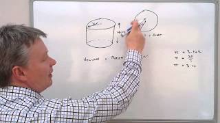 How to calculate the volume of a cylinder [upl. by Weiman]