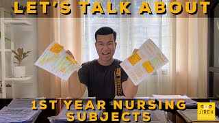 LETS TALK ABOUT 1ST YEAR NURSING SUBJECTS 😍🤗  SLU BAGUIO NURSING EDITION 💉 [upl. by Eiahpets]