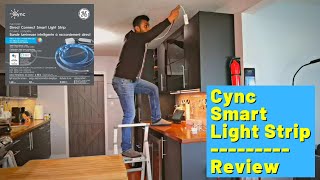 Cync LED Smart Light Strip Review  GE Cync Direct Connect Smart LED Light Strip [upl. by Odnomyar]