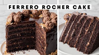 ULTIMATE Ferrero Rocher Hazelnut Cake [upl. by Ahseela]