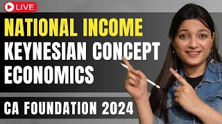 Keynesian Theory Of Determination Of National Income  CA Foundation Economics New Scheme 2024 [upl. by Podvin]