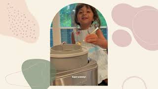 3year old makes oat milk ice cream [upl. by Andee]