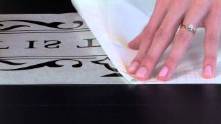 How to Apply Vinyl Wall Quotes Troubleshooting  Removing the Backing Paper [upl. by Sellers208]