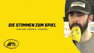 Stimmen zum Spiel gegen die Dresdener Eislöwen am 2709 [upl. by Cung]