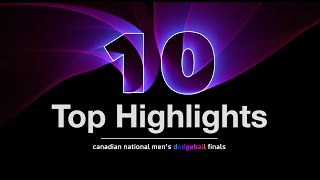 Canadian Nationals Dodgeball Finals Top 10 Highlights [upl. by Ahtelahs49]