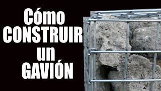 FABRICA un GAVIÓN tu mismo y ahorra dinero Aprovechando las piedras del huerto para hacer un muro¡ [upl. by Ahsietal]