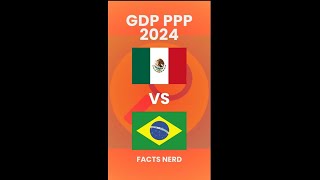 Mexico vs Brazil GDP PPP 2024 mexico brazil facts [upl. by Agan625]