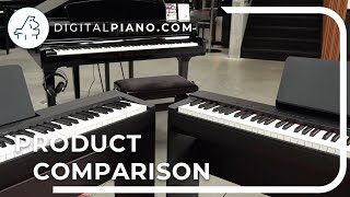 Yamaha P145 vs Yamaha P225  Digitalpianocom [upl. by Eilahtan482]