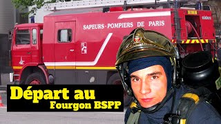 BSPP  Départ en INTERVENTION POMPIERS de Paris  Départ pour feu [upl. by Gawain]