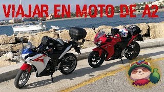 Viajar en moto de A2 Motos de 300500cc y que rondan los 40cv [upl. by Erelia]