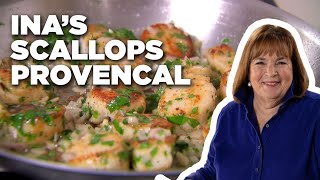 How to Make Inas Scallops Provencal  Barefoot Contessa  Food Network [upl. by Beedon531]