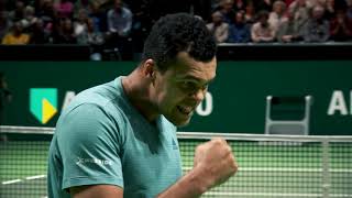 JoWilfried Tsonga prevailed over Tallon Griekspoor [upl. by Euqinad760]