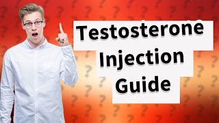 Where to inject testosterone [upl. by Ahseikan]