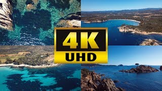 PLAGE DE LESTAGNOL ET DE LA MÈREDIEU  BORMES LES MIMOSAS  FILME PAR DRONE EN 4K  mars 2019 [upl. by Akcimehs507]