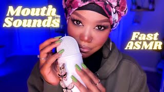 ASMR  Fast And Aggressive Mouth Sounds Trigger Words And Hand Movements Up Close ASMR [upl. by Nessi]