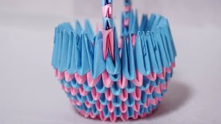 Paper Craft Ideas  DIY Origami Basket  HandiWorks 59 [upl. by Nagiam]