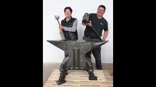 ANVIL  HAND FORGED  DATED 1830  938 lb  ID3311 V0045 [upl. by Gaughan344]