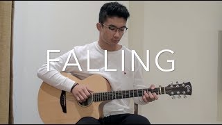 Falling  Trevor Daniel  FREE TABS Fingerstyle Guitar Cover [upl. by Aseiram]