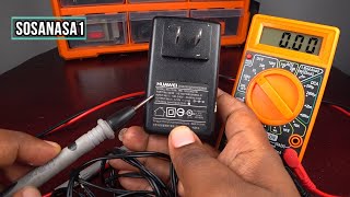 how to test a power adapter with digital multimeter [upl. by Caras432]