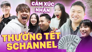 CẢM XÚC KHI NHẬN THƯỞNG TẾT CỦA CÁC THÀNH VIÊN SCHANNEL  HỈ NỘ ÁI Ố KHÓC CƯỜI MẾU MÁO [upl. by Nnaeiram]