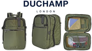 Duchamp London Expandable Carryon Backpack Suitcase [upl. by Adoree]