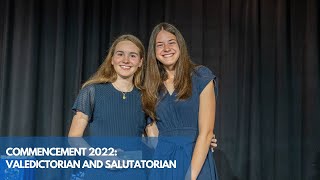 2022 Valedictorian and Salutatorian Speeches [upl. by Baten]