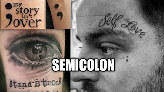 Semicolon Tattoo semicolon tattoos tattooartist femaletattooartist tattooart [upl. by Linsk18]