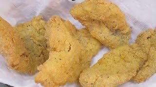 Southern Fish Fry  Crispy Batter with a Moist Tender Middle  PoorMansGourmet [upl. by Pacian]