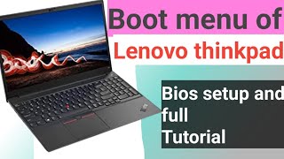 How to enter the boot Menu of Lenovo Thinkpad laptops  BiosBoot Menu of Lenovo Thinkpad [upl. by Neyuq]