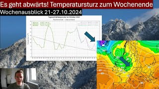 TEMPERATURSTURZ zum WOCHENENDE Macht die WINTERREIFEN drauf  Wochenausblick 2127102024 [upl. by Ahsihat]