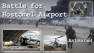 Battle for Hostomel Airport  Animated Analysis [upl. by Quitt146]