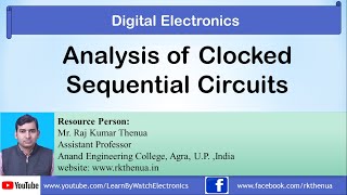 Analysis of Clocked Sequential Circuits  Digital Electronics by Raj Kumar Thenua Hindi [upl. by Gleeson]