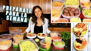 PREPARACION DE COMIDA VEGANA PARA LA SEMANA [upl. by Stoller]