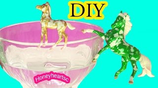 Custom Breyer Florentine Do It Yourself Painting Craft Video  Honeyheartsc Horses [upl. by Aimej864]